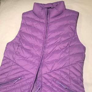 Talbots Chevron Quilted Puffer Vest